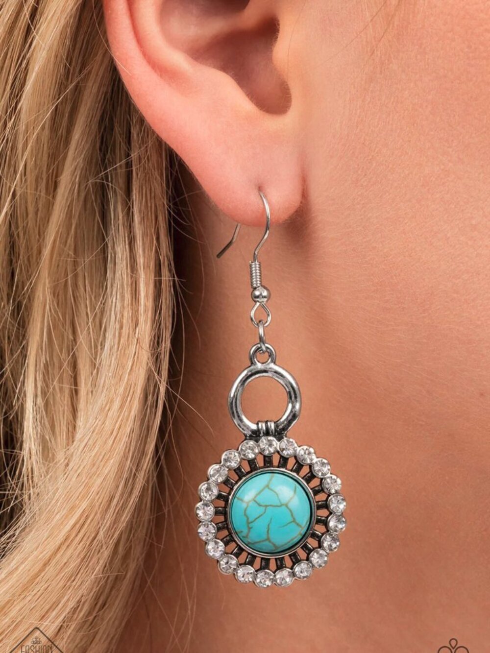 Paparazzi Jewelry Accessories - Mojave Mogul - Blue Earrings - Vintage